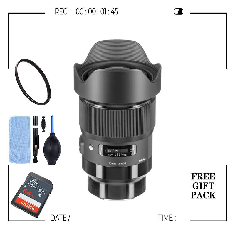 

Sigma 20mm f/1.4 DG DN Art Lens for Sony E Nikon Canon