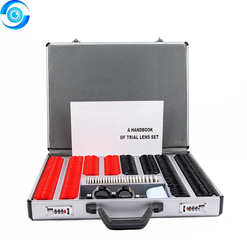 232 Pieces Trial Lens Set Optometry Box Plastic Rim High Quality Optical Glass