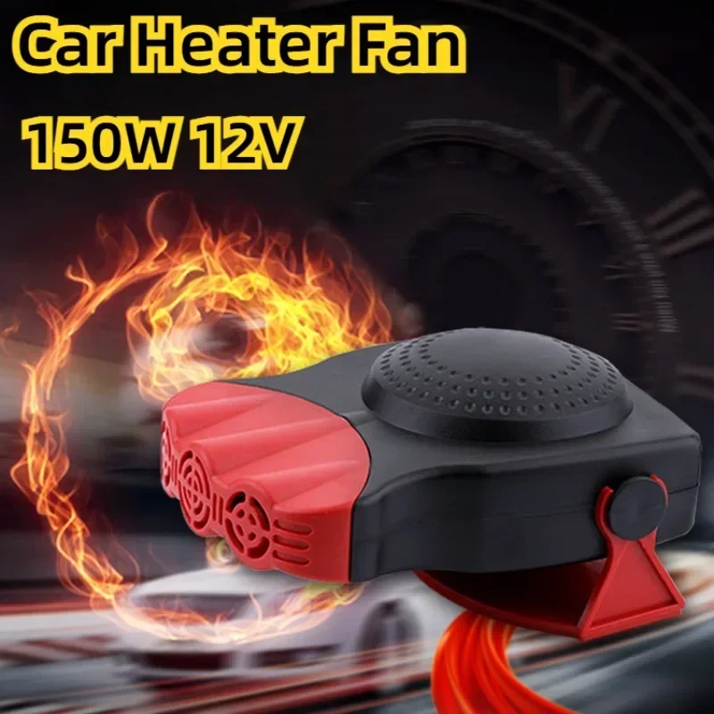 Car Heater Fan 150w 12V Portable Demister Defroster Heating Fan Windshield Defroster Demister Car Anti-Fog Heater Car Interior