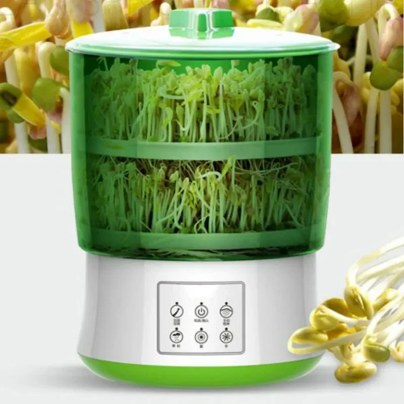 220V Bean Sprouts Machine Home Automatic Special Clearance Genuine Large Capacity Bean Sprouts Machine Raw Mung Bean Sprouts Pot