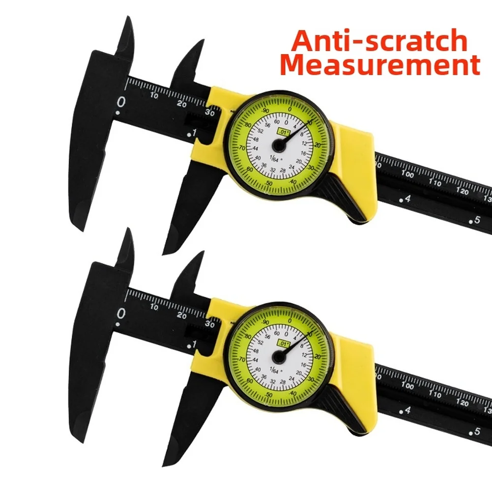 0-150mm Dial-Calipers Gauge Measuring Tools Plastic Vernier Caliper High-Precision Dial-Indicator For Depths Thicknesses