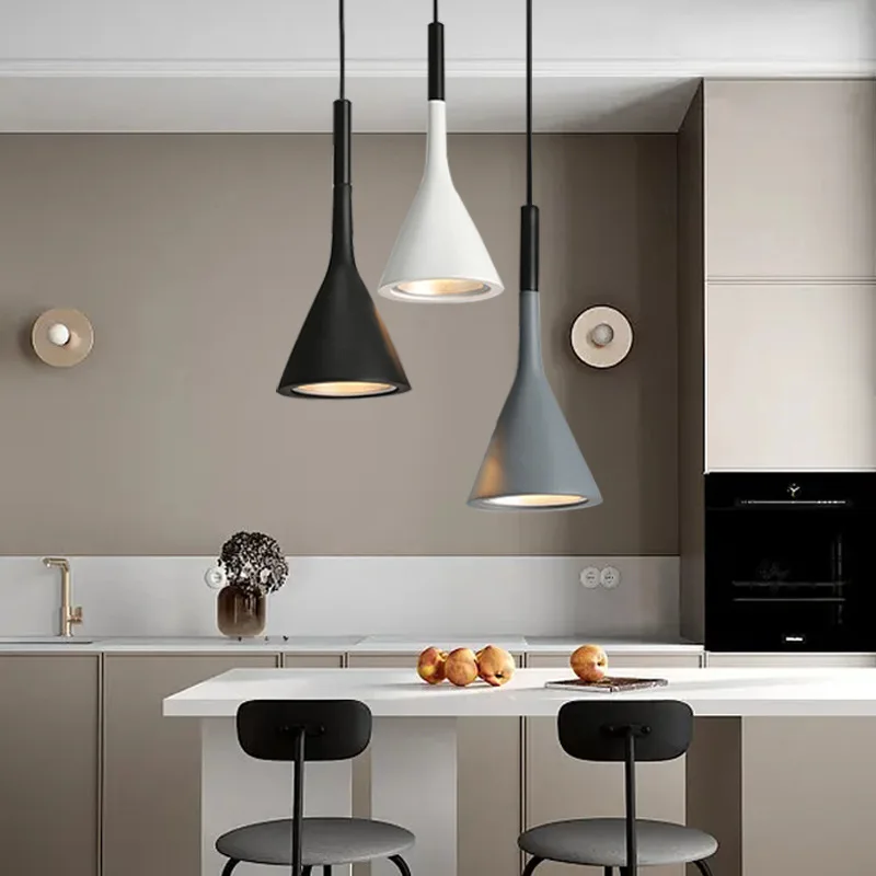 

Modern Hanging Ceiling Lamps Wood Aluminium e27 Pendant Light for Dining Room Table Bedside Kitchen Black Decoration Lighting