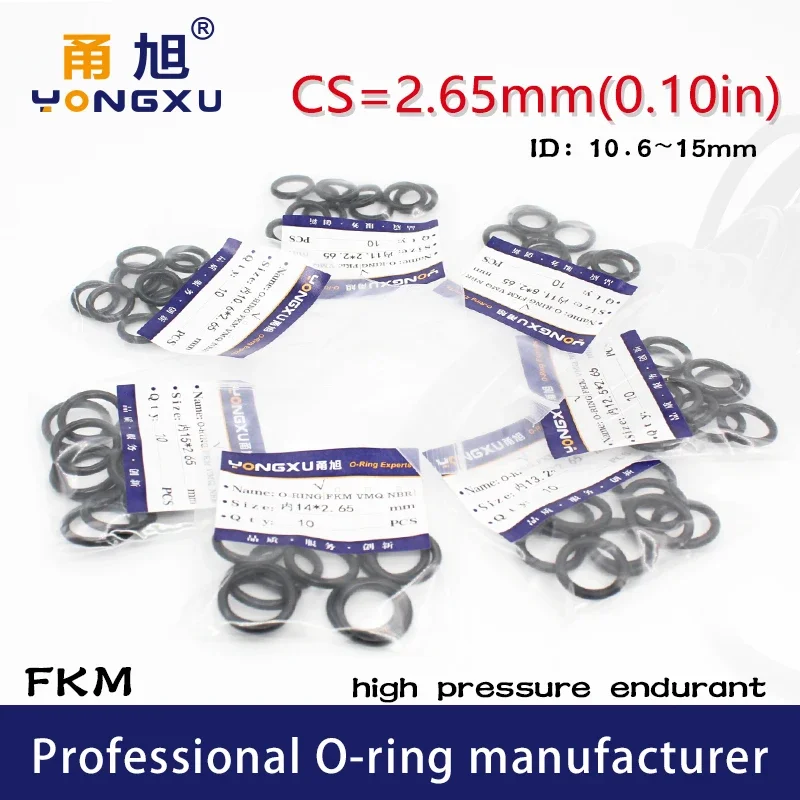 10Pcs/Lot Black Fkm…