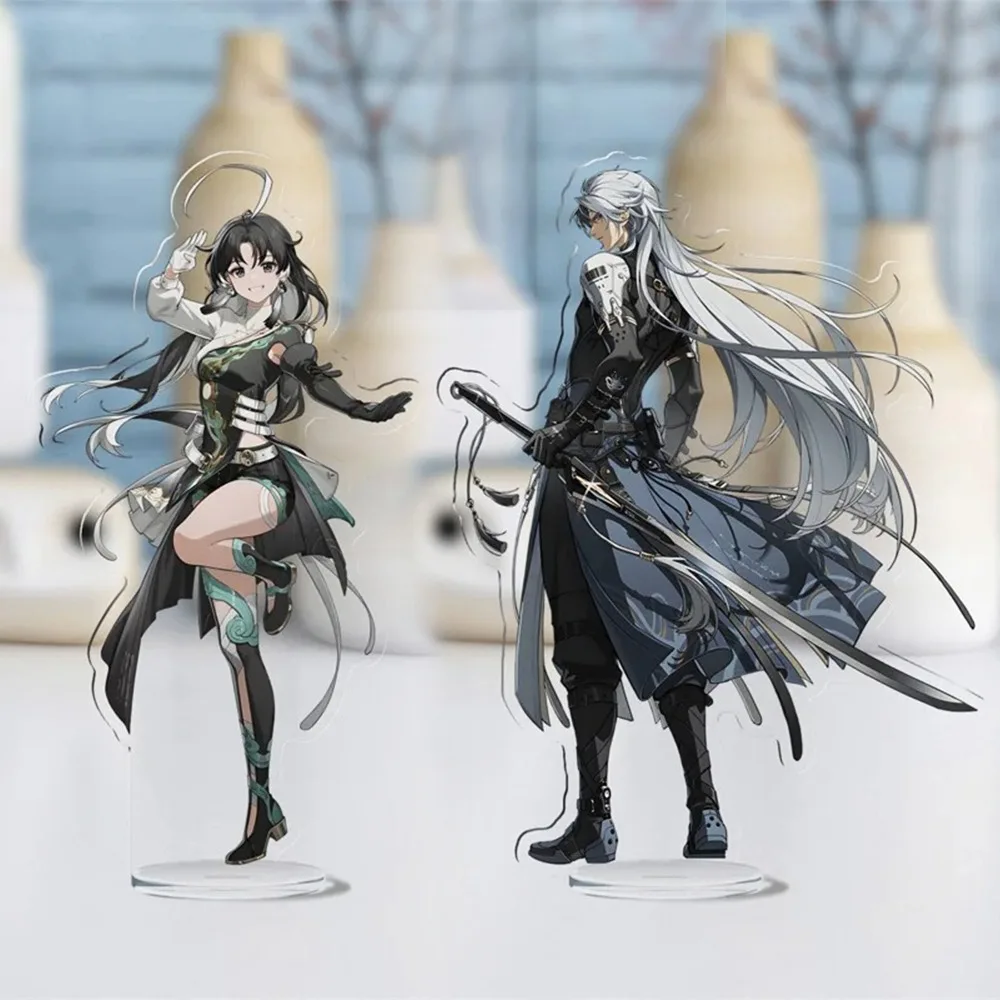 

Diy WutheringWaves Game Peripherals Figure Role Show Acrylic Stand Model Customized Originality Cartoon Desktop Ornament Gifts