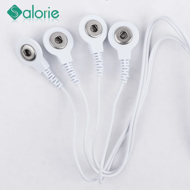 Kabel połączeniowy 3,5 mm 2/4 głowice do masażera dziesiątek maszyna do elektroterapii przewody elektrodowe masaż i relaks