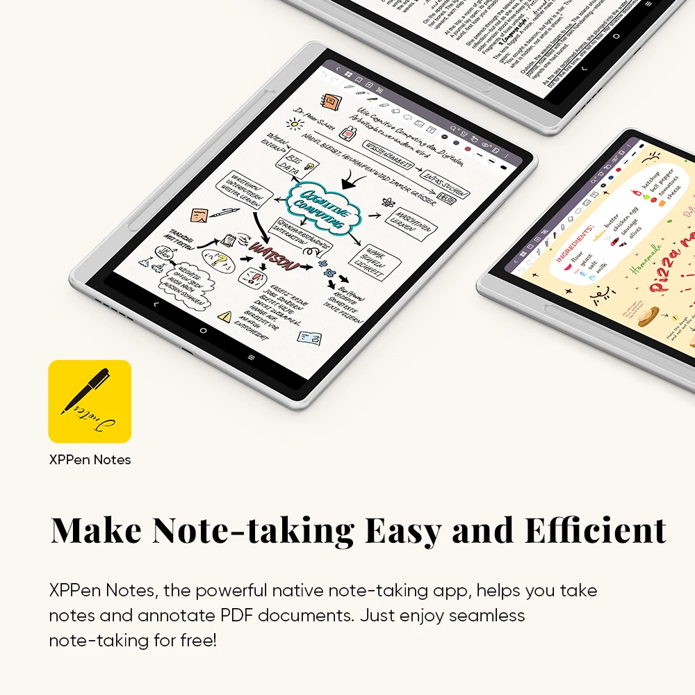 XPPen Magic Note Pad 3-in-1 Color Smart Note Book E-book Reader Android Tablet Ink Paper Light Nature Color 90HZ Refresh Rate
