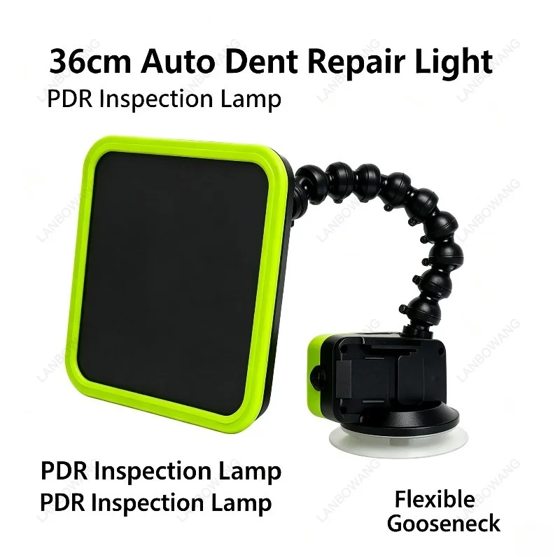 Car Dent Repair Leveling Lamp, Universal Joint Suction Cup Base for Detecting Carbon Fiber Water Ripples