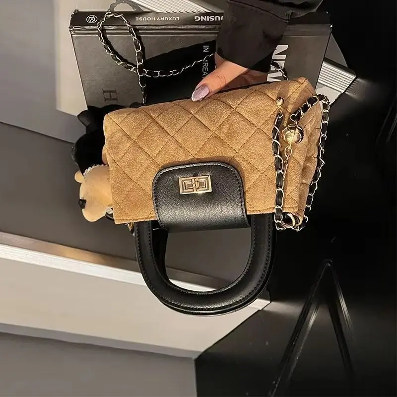 

Женская сумка: повседневная, с оригинальной текстурой, для работы, универсальная, с ромбовидным узором, на одно плечо, кроссбоди, изысканная, простая, трендовая