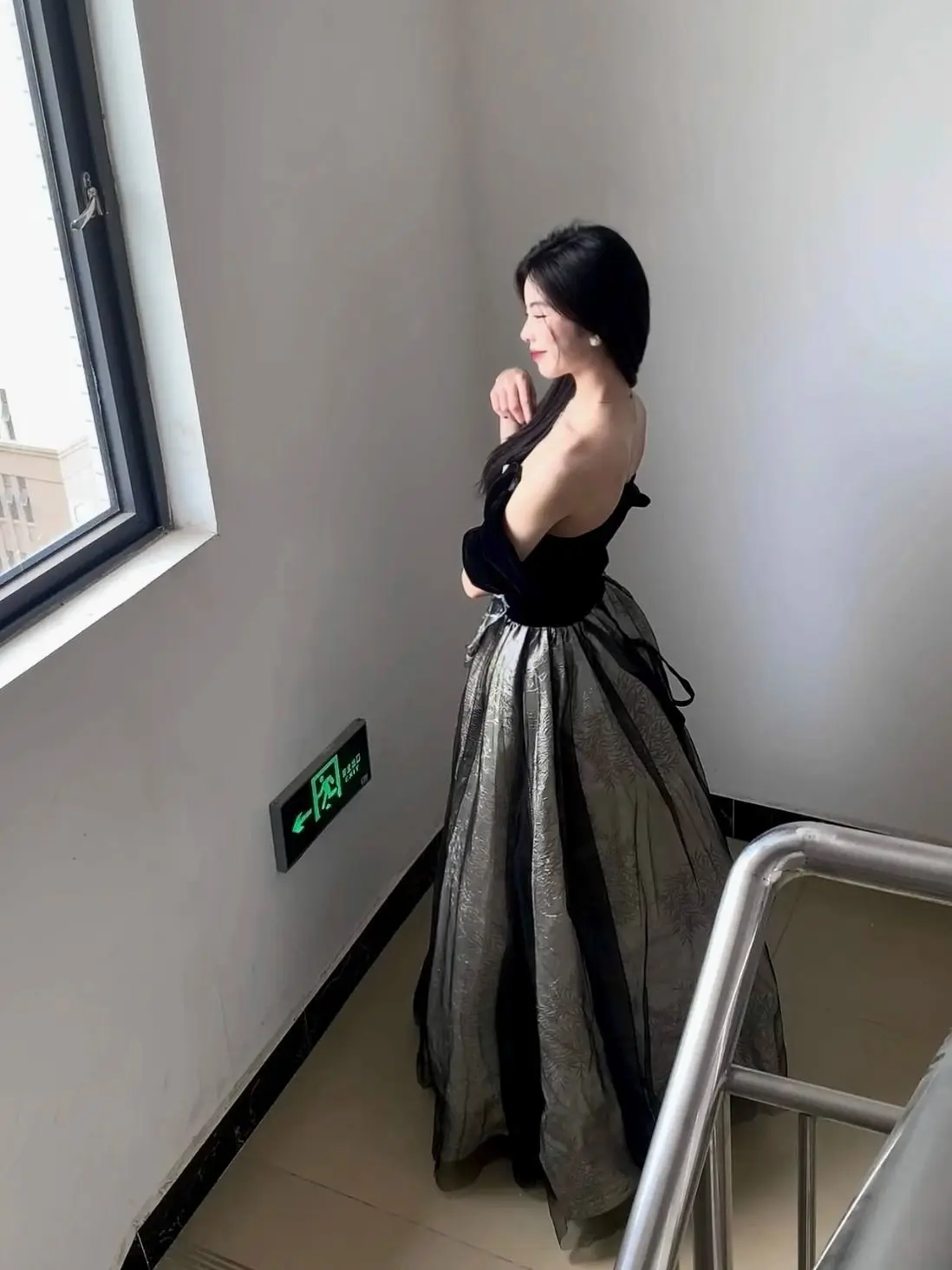 Robe Bla-oulder 2025, nouvelle couleur Colion Bustier examen d'art Vocal Performance hôte robe de soirée coréenne Sle taille haute