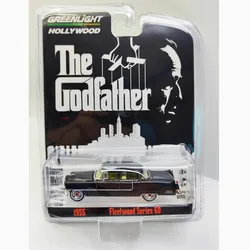 Greenlight Diecast 1:64 Scale 1955 Cadi Fleetwood 60 Luxury Car Alloy Car Model Collection Display Toy Gifts