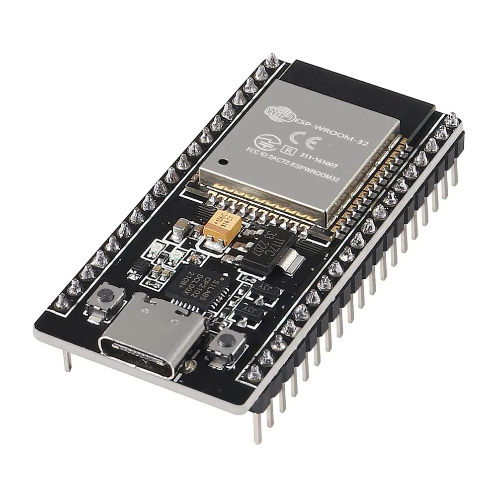 38Pins Type-C Micor USB ESP32 ESP-WROOM-32 ESP-32S Development Board 2.4GHz Dual-Mode WiFi + Bluetooth Dual Cores