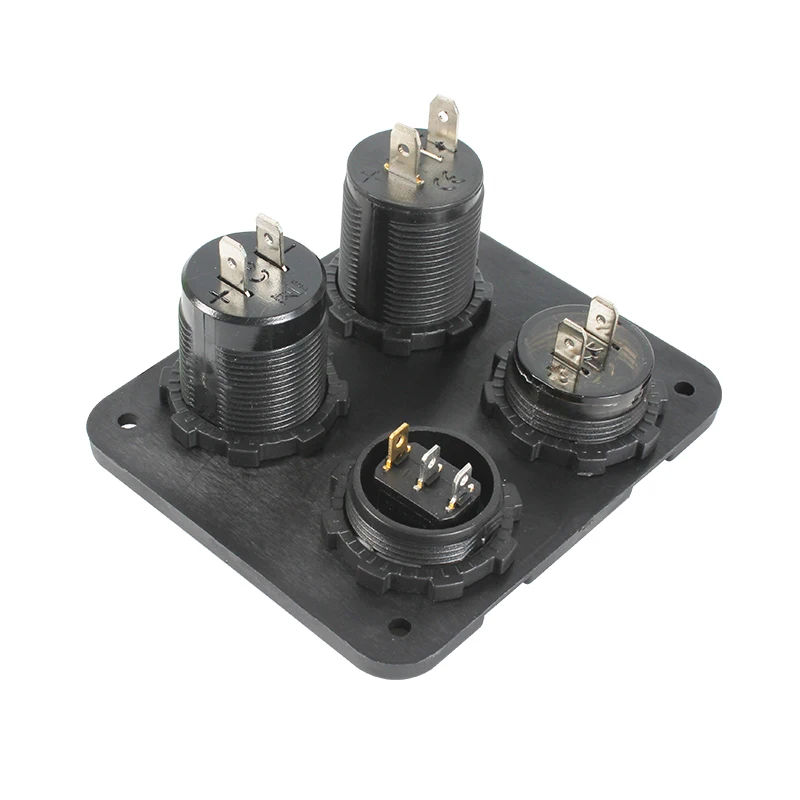 TYTXRV سيارة السفينة RV المزدوج USB شاحن مقبس 1A و 2.1A + الفولتميتر + 12 فولت مقبس الطاقة + مفتاح التشغيل والإيقاف