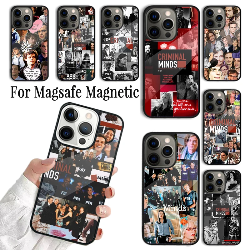 Coque Phone Case For iPhone 16 15 14 13 12 Mini 11 Pro Max Plus Magsafe Magnetic Wireless Charging Cover Criminals Minds TV