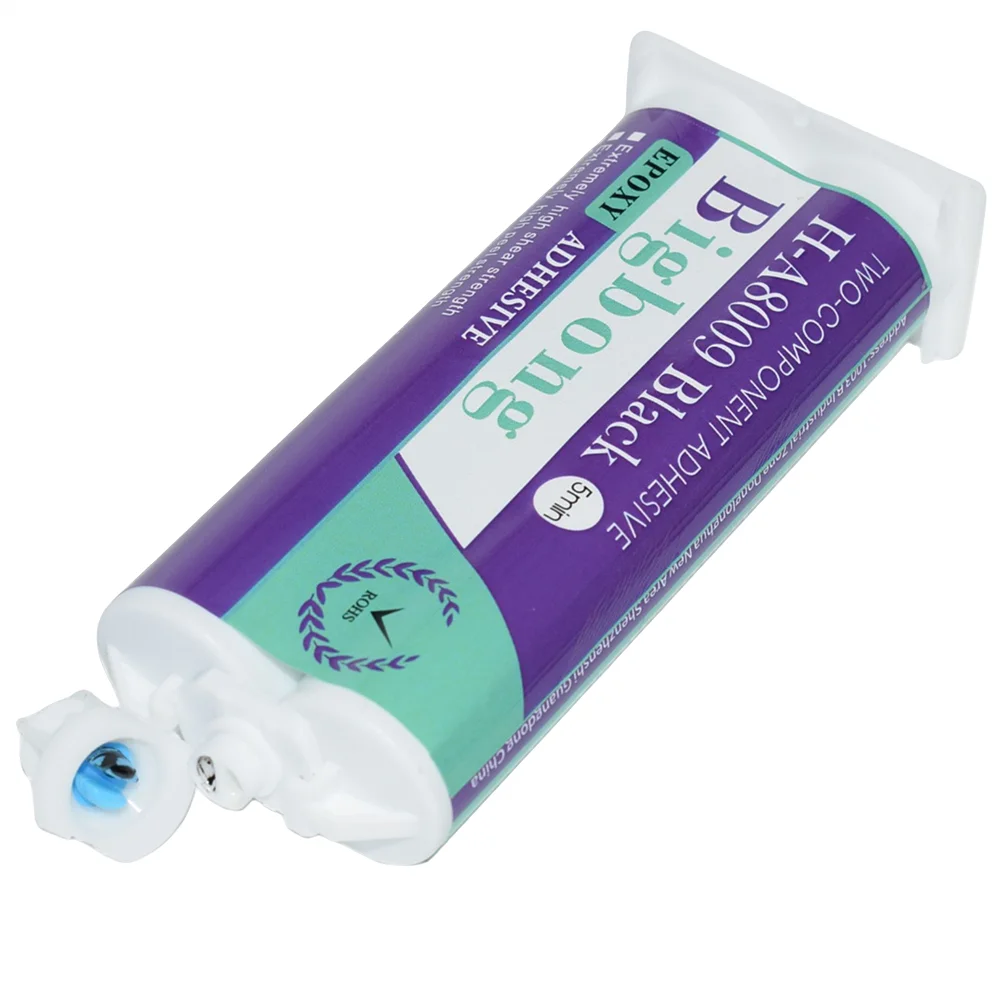 Imagem -02 - Adesivos de Resina Epóxi Preta Adesivo Estrutural Forte para Pistola de Cola Distribuidor de Dois Componentes Cola ab 1:1 50ml 1pc 10 Pcs