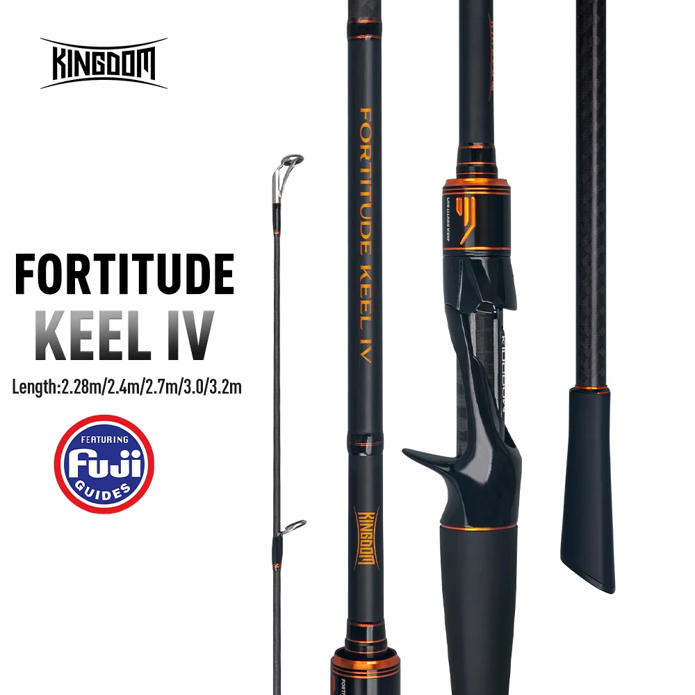 Kingdom Fishing Rod FORTITUDE KEEL IV 2.28m 2.4m 2.7m 3.0m 3.2m Long Casting MF Action Carbon Fiber Fuji Guide Fishing Rod