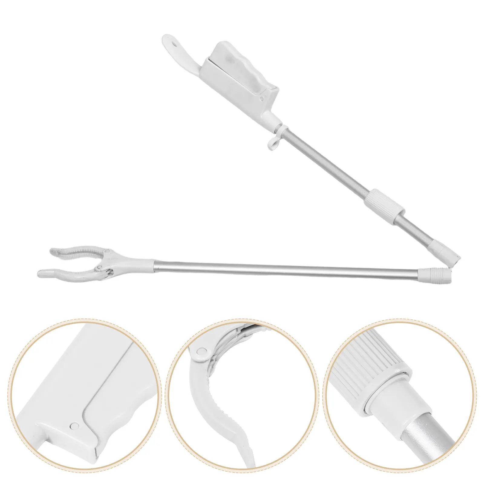 Ergonomic Foldable Reacher Grabber Tool Extended Handle Sanitation Clamp for Trash Claw Pickup Litter Collection Aid Elderly
