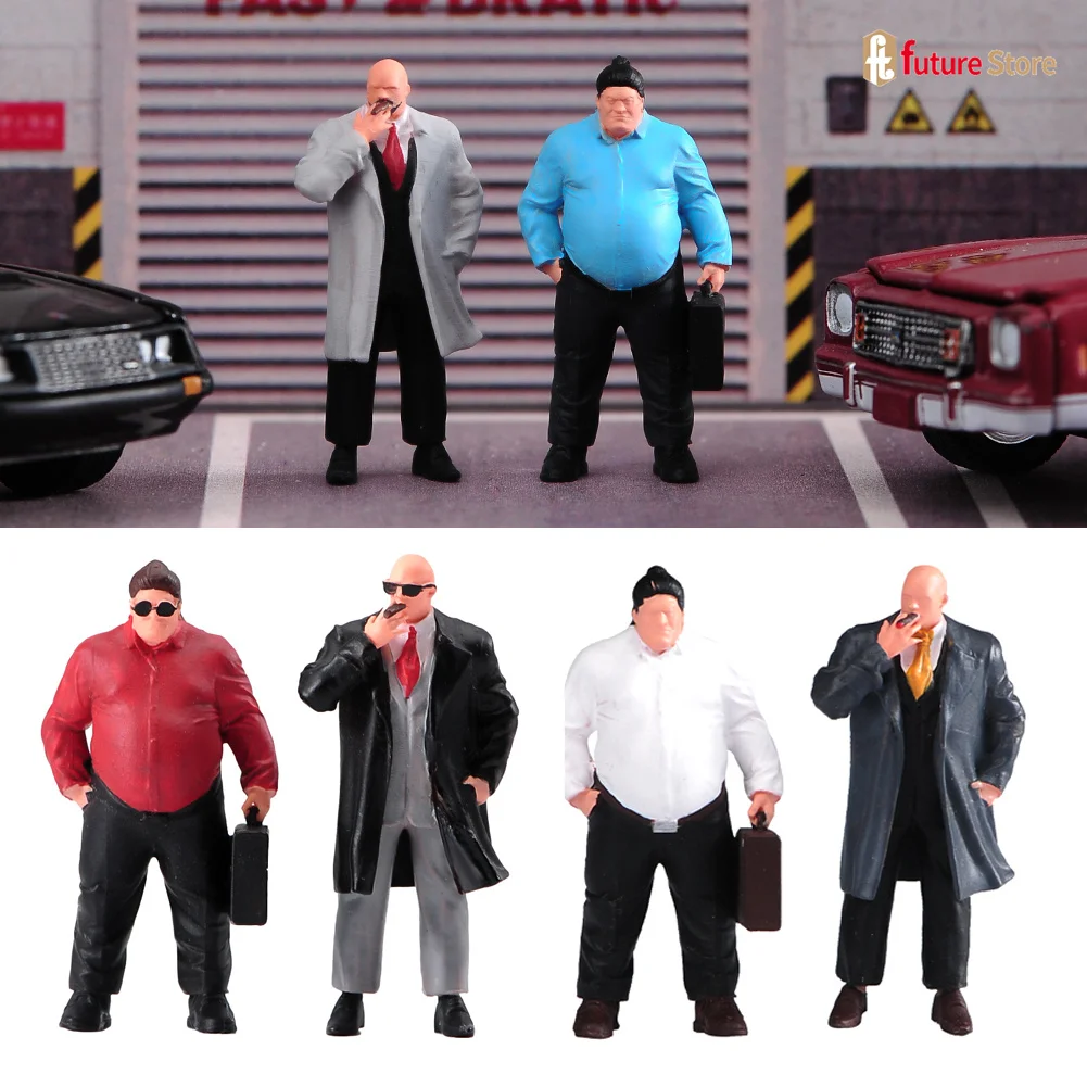 

Miniature Figure 1/87 1/64 1/43 1/24 1/18 Fierce Bandits Male Characters Mini Diorama Figurines Resin Doll Model Scene Props