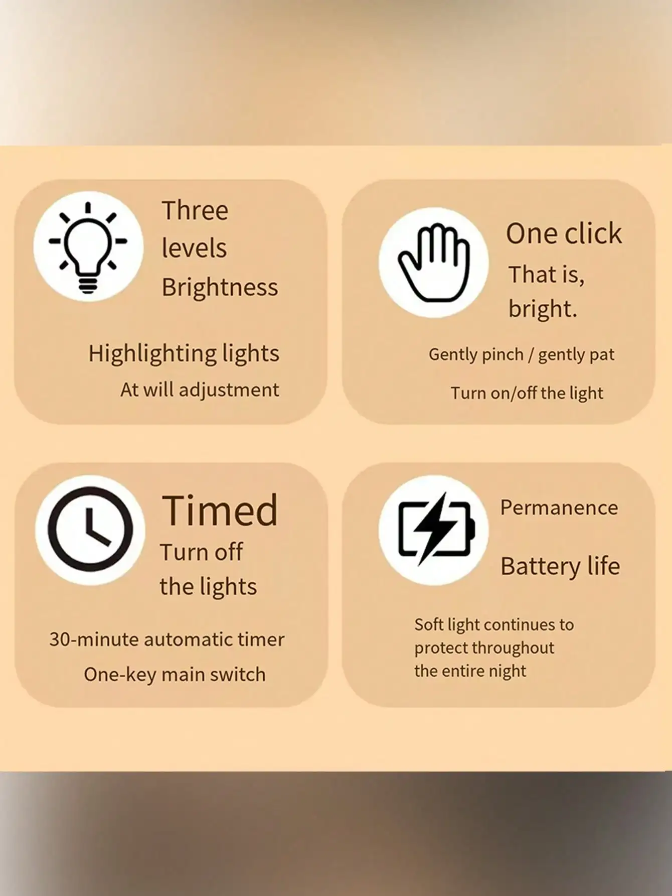 Creative Salamander Silicone LED Tap Light, 3 Brightness Levels, Long-Lasting Battery for Home & Gift