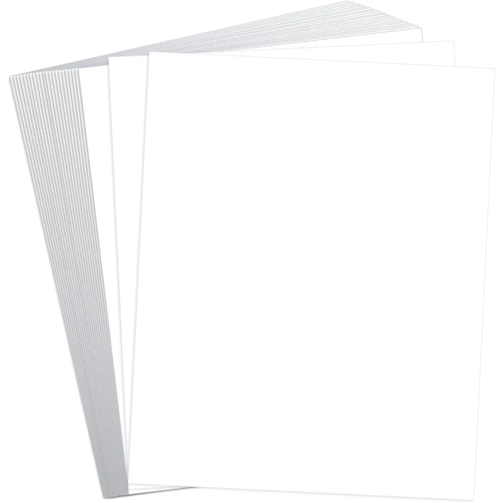 High-Quality 8x10 250gsm Cardstock Paper for Printing Stationery, Invitations, and More (25 Sheets)