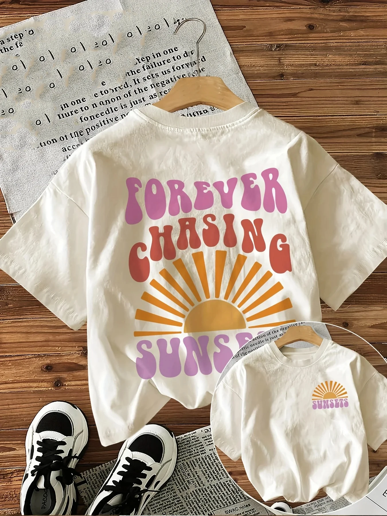 

Хлопковые футболки Forever Chasing Sunsets, женские забавные футболки Egirl, корейские модные футболки с рисунком, топы, женская одежда