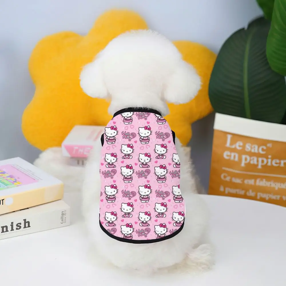 Disney Hello Kitty Pet Vest Pet Clothes for Summer Chihuahua Large Dog Puppy Clothes 2024 Dogs Supplies Products Home Garden