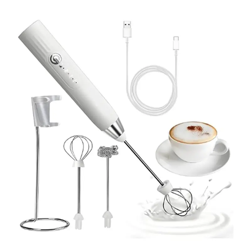 

Беспроводной электрический вспениватель молока ABBZ, миксер для яиц, портативный USB-заряжаемый блендер для кофе, миксер для продуктов, вспениватель