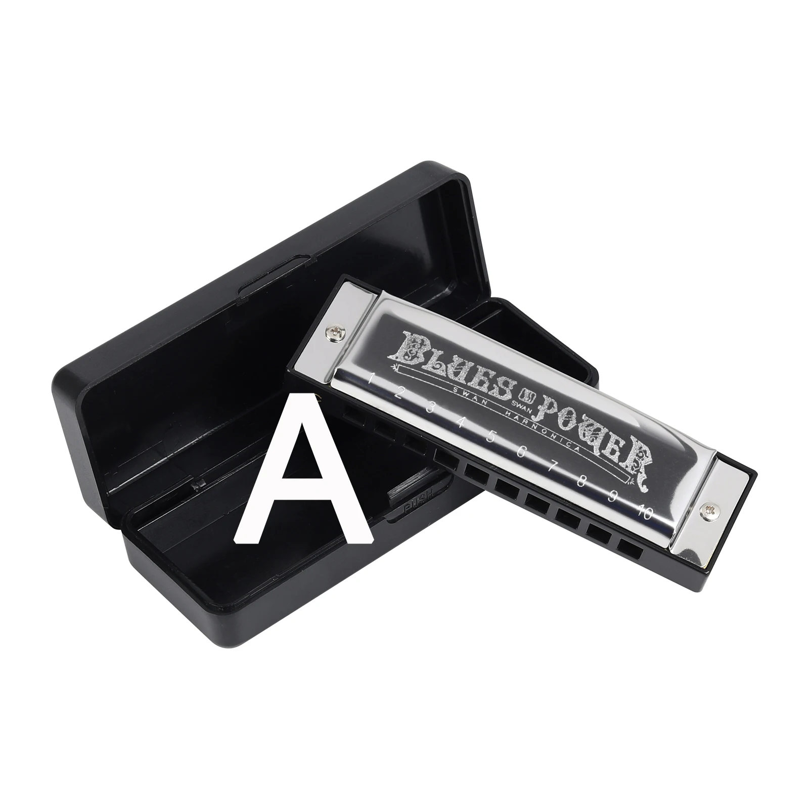 Diatonic Blues Harmonica with Case for Students