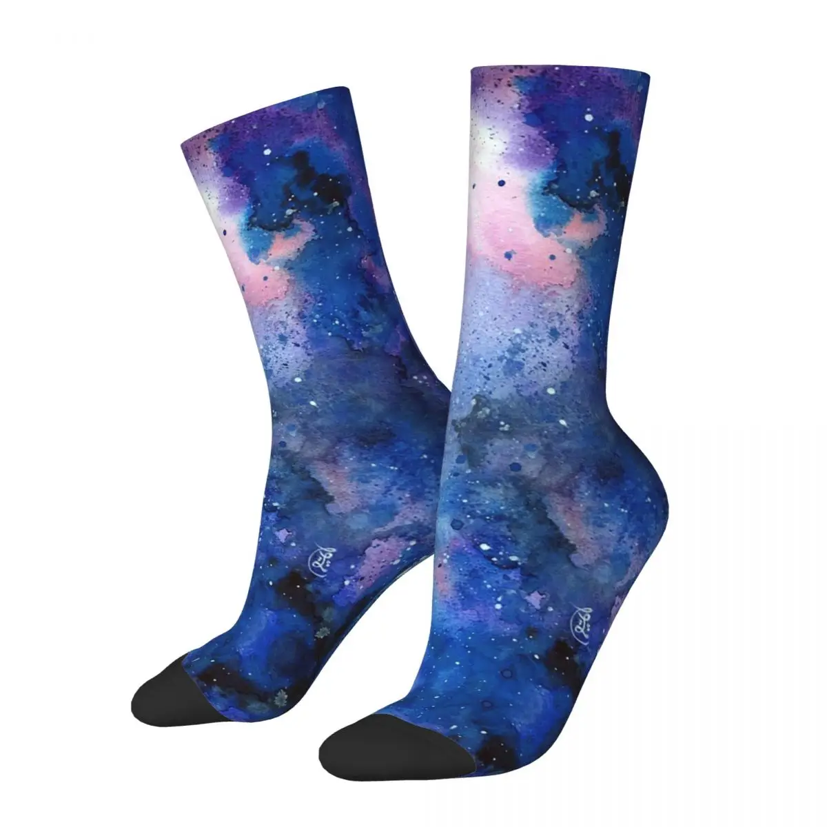 

Носки Galaxy Beyond, впитывающие пот чулки в стиле Харадзюку, всесезонные длинные носки, аксессуары для мужчин и женщин, рождественские подарки