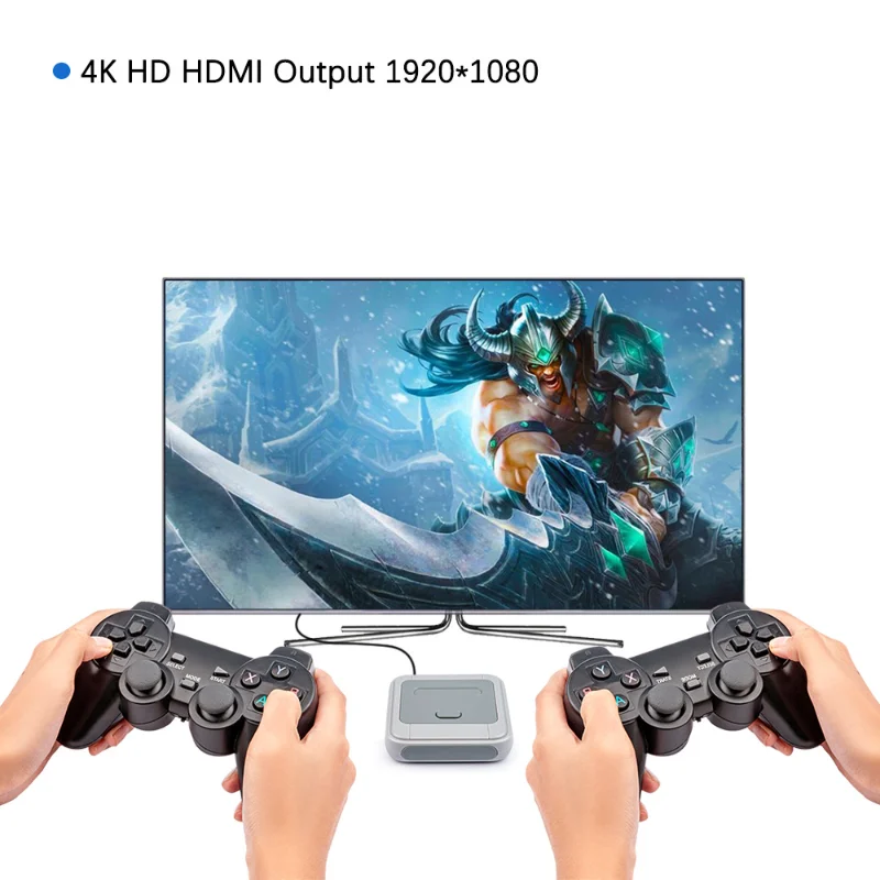 Super Console XPro Built-in 50000+ Game Player For PS1/N64/DC WiFi 4K HD HDMI Output WiFi 2.4G Dual Wireless Controller Game