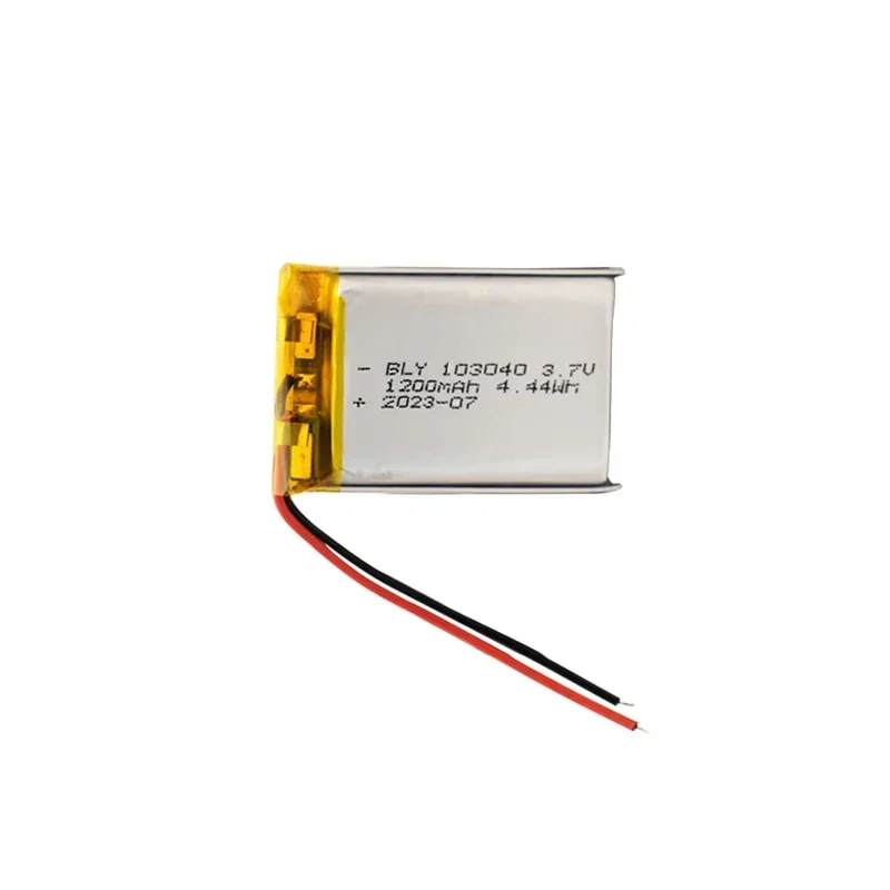 Original high capacity 103040 3.7V 1200mAh polymer lithium rechargeable battery, suitable for GPS navigation MP5 PS4 battery