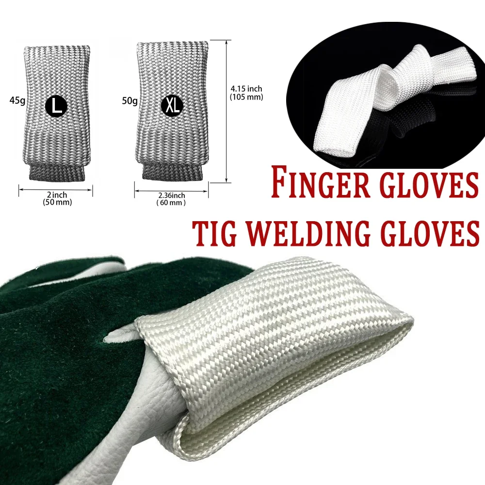 1Pcs Breathable TIG Finger Heat Shield Cover Guard Weld Welding Gloves Heat Protection For Industrial Welders Glove