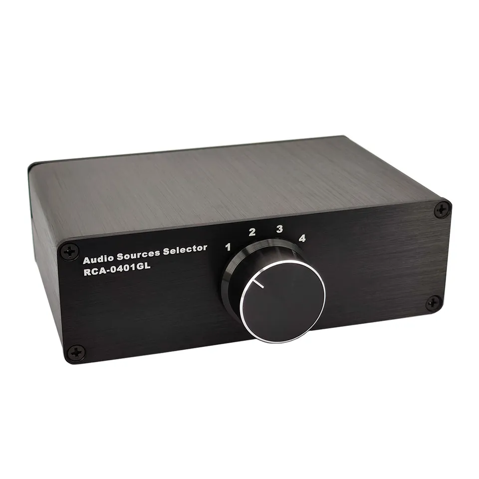 Boîtier De Commutation Audio RCA BestPlug - 3 Entrées RCA Vers 1 Sortie RCA - Sélecteur Audio Noir Pour Connexion Multi-Appareils