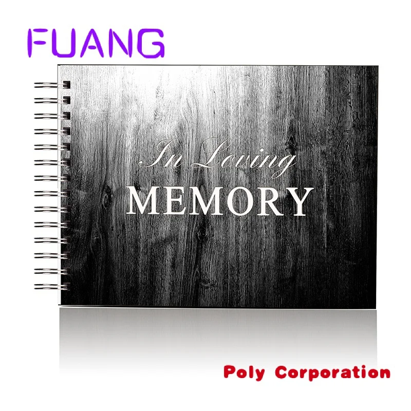 Custom  Funeral Guest Book Set Memories Book Frame Alternative Celebration Of Life Guest Check Book For Funeral Memorial Service