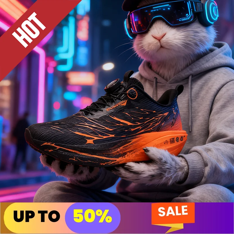 

Fluorescence Running Shoes CarbonBoard Marathon Men Sports Tenis Lightweight Women's Comfortable Athletic Casual Sneakers Race