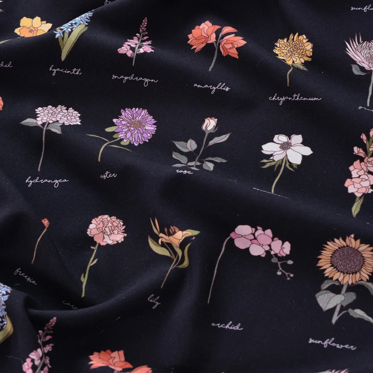

Cotton Floral Branch Pattern Fabric Making Summer Dress Children's Clothing Handwork Cloth