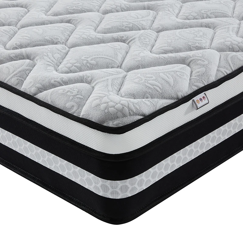 

￥%Modern Design Hybrid King Queen Size Pocket Spring Mattress 5*6 FT With Natural Latex Memory Acoustic Foam for Hotel Pack