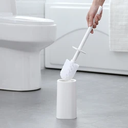 Large Thickened Plastic Splash Proof Long Handle Toilet Brush With Base Cleaning Brush For Wc Bathroom Accessories Cleaning Tool