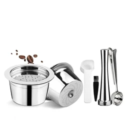 Coffee Capsule Stainless Steel Reusable Coffee Pods for ALDI Expressi Tchibo Cafessimo&K fee ALDI Expressi Coffee Machine