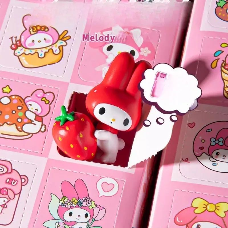 Sanrio My Melody Kuromi Hello Kitty Pop It Blind Box Leuke verrassingsspeelgoedpoppen Mysterie geschenkdoos voor kinderen en verzamelaars