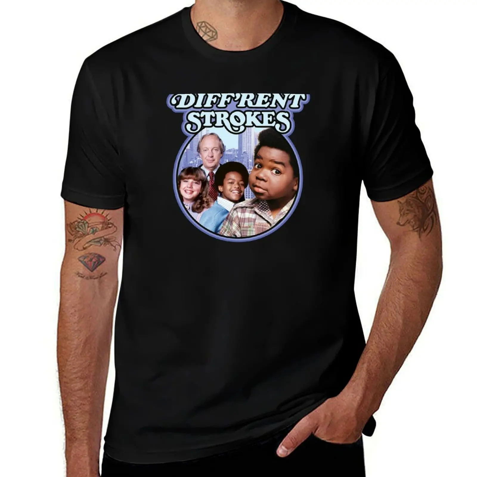 

Футболка DIFFERENT STROKES, мужская простая футболка, мужская повседневная футболка