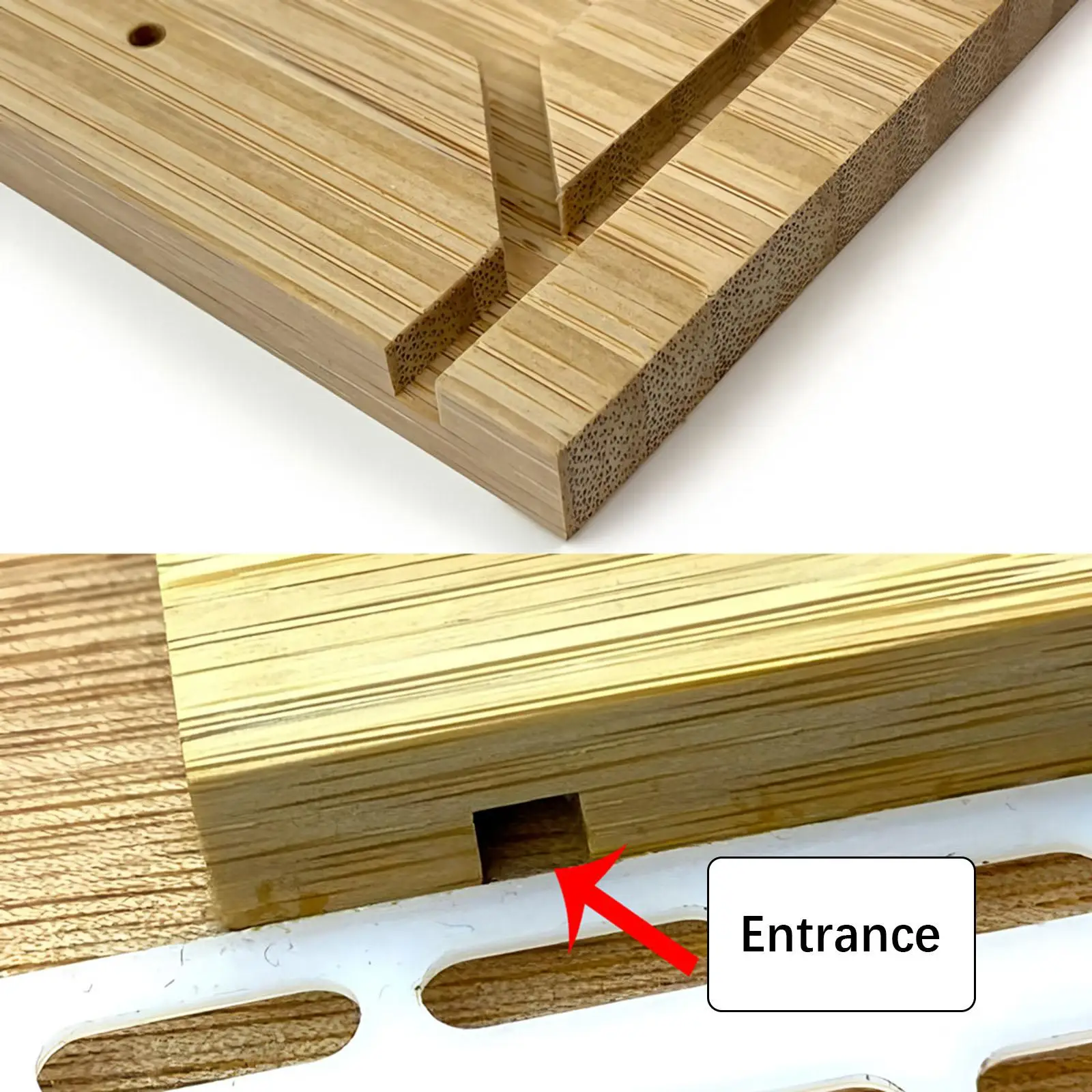 Honeybee Hive Escape Board Wood Construction Compact 20x20 Beekeeping Tool for Apiary Control