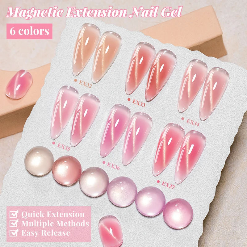 20ml Nude Pink Magnetic Cat Ey - Nail Art Extension Cat Eye recension och pris