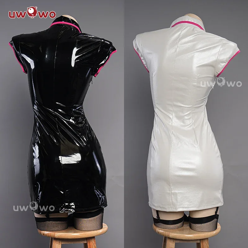 جديد 2025/الصوص أزياء تنكرية powerr makimaa ممرضة موحدة ارتداءها أسود أبيض الشيطان halloenrqr45