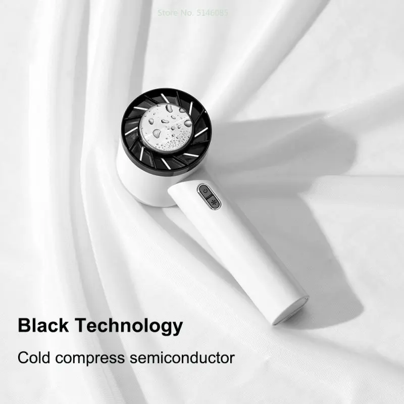 ミニUSBファン,半導体冷却,2200mAhバッテリー,ワイヤレス充電式,コールド圧縮,ハンドヘルド