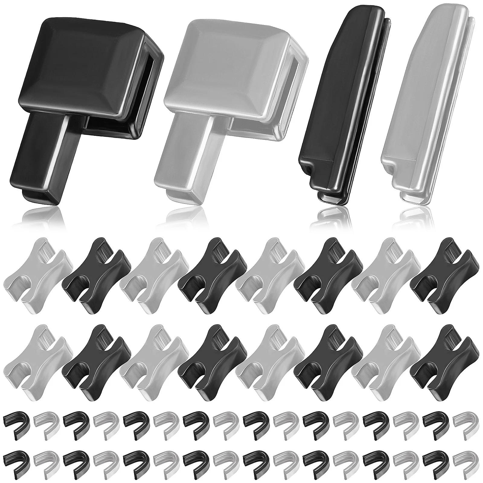 

Набор для ремонта молний, 80 шт., металлические заменители, слайдеры, стопоры для одежды, курток, джинсов, багажа, рюкзаков, инструменты для ремонта