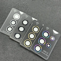 For Samsung Galaxy S24 Ultra Camera Film Camera Lens Protector Glass for S24 Ultra Plus Full Cover Lens Metal Protector Ring