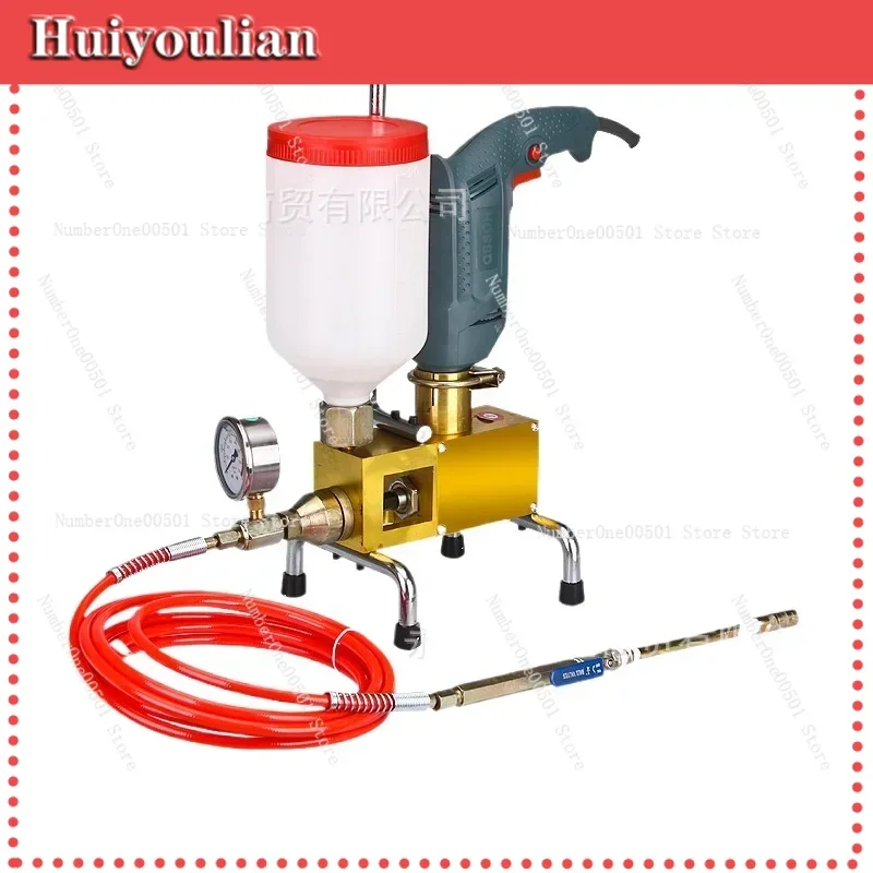 Electric Hydraulic Grouting Pump Leak Sealing Injection Machine Portable Cement Injection Equipment for Wall Crack Repair-LBW001