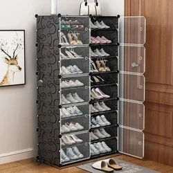 Zapatero Organizador de Zapatos, Zapatero de almacenamiento, armario transparente de bajo precio, mueble para el hogar