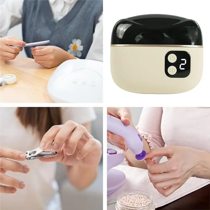 T83C-안전 전기 손톱깎이 자동 손톱 다듬기 기계 조명 포함 아기 어린이 내성발톱 해결책