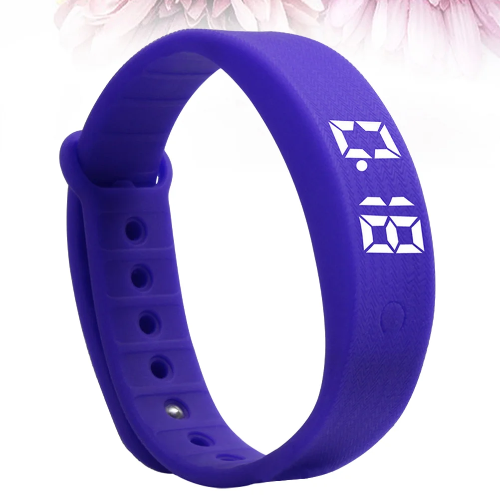 Relojes pulsera azul de la pulsera del perseguidor de la aptitud nacarado de la banda elegante impermeable